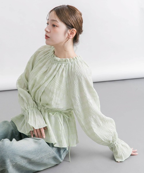 KBF（ケービーエフ） ブラウス シャツ 2WAYオフショルブラウス