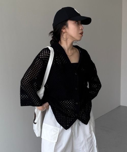 ブラウス シャツ vacances mesh shirt / バカンスメッシュシャツ レディース