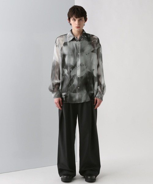HARE スラックス 「SET UP対応」ロングタックワイドトラウザー