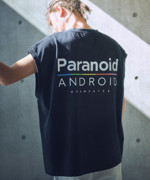 tシャツ 「ADAMPATEK/アダムパテック」pparanoid sleeveless/パラノイドプリントノースリーブ レディース メンズ ADAM PATEK tシャツ 「ADAMPATEK/アダムパテック」pparanoid