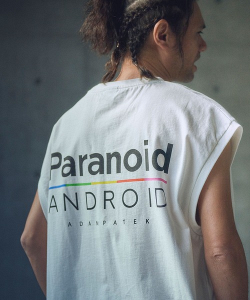 tシャツ ADAMPATEK/paranoid sleeveless/パラノイドプリントノースリーブ(AP2514024) レディース メンズ ADAM PATEK tシャツ ADAMPATEK/paranoid sleeveless/パラノイド
