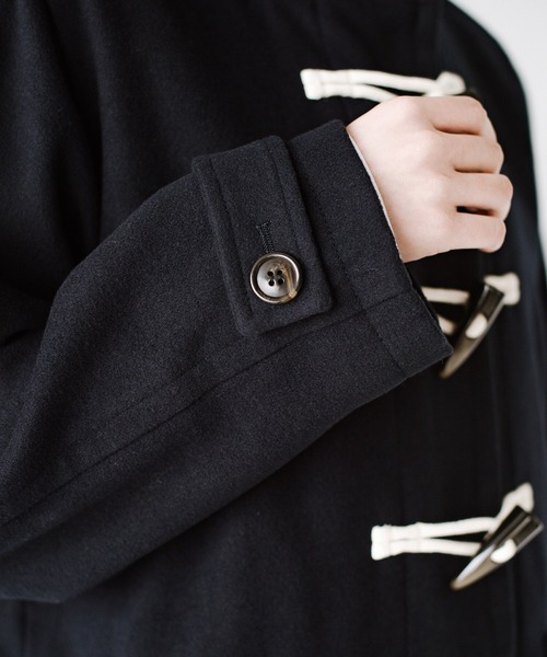 [haco!] полупальто "даффл коут" SMALL темно-синий женский 