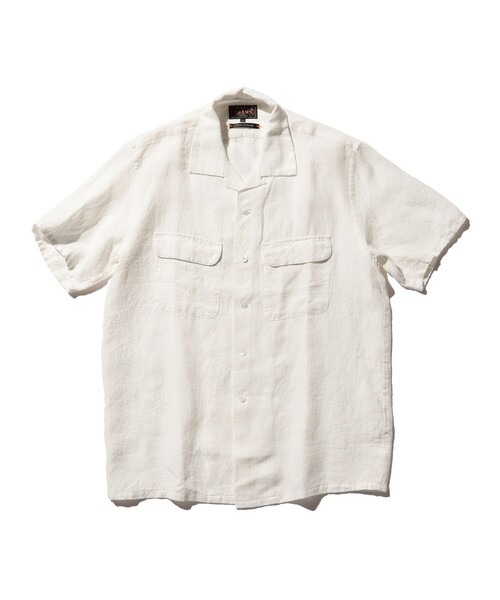 BEAMS PLUS ビームスプラス　リネン　オープンカラーシャツ 半袖 BEAMS+ シャツ リネン オープンカラー メンズ : ZOZOTOWN Yahoo