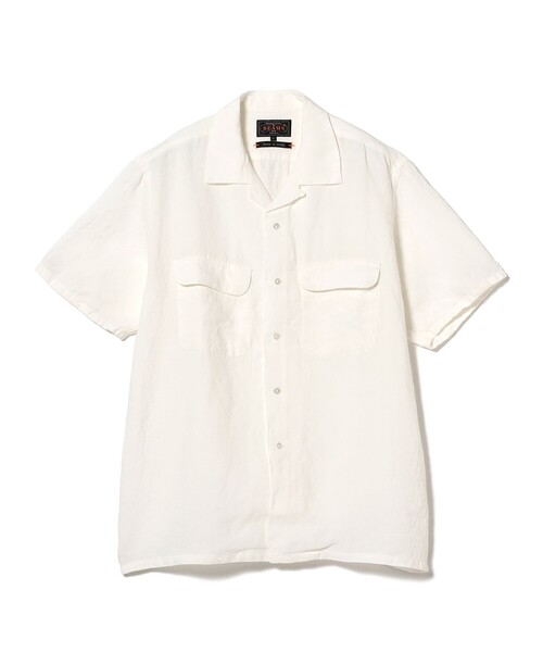 BEAMS PLUS ビームスプラス　リネン　オープンカラーシャツ 半袖 BEAMS+ シャツ リネン オープンカラー メンズ : ZOZOTOWN Yahoo
