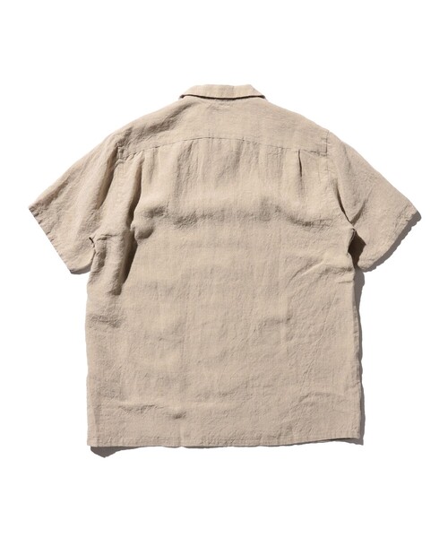 BEAMS+ シャツ リネン オープンカラー メンズ : ZOZOTOWN Yahoo