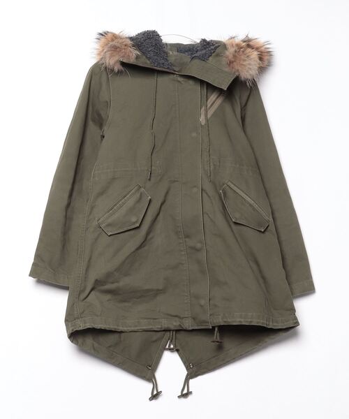 A part by（アパートバイ） モッズコート M グリーン レディース