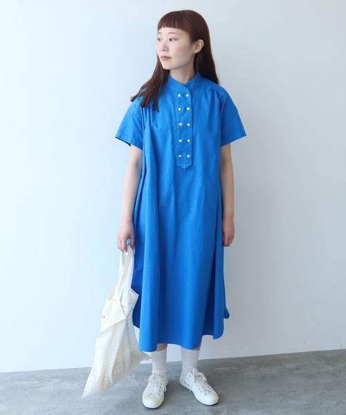 bulle de savon（ビュルデサボン） ワンピース オックス コック半袖