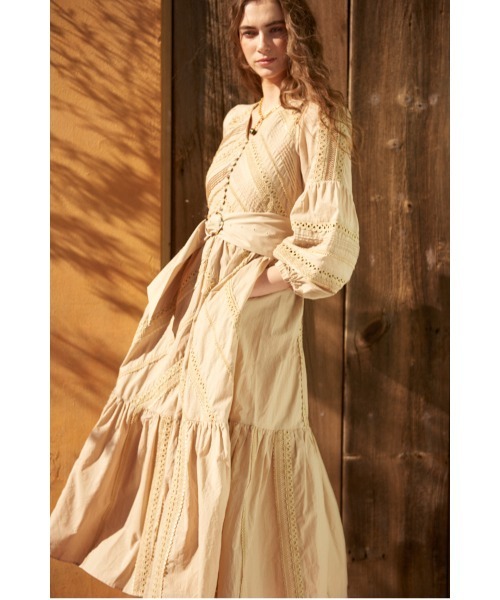 Estella.K ワンピース Maisie Belted Lace Dress レジメ