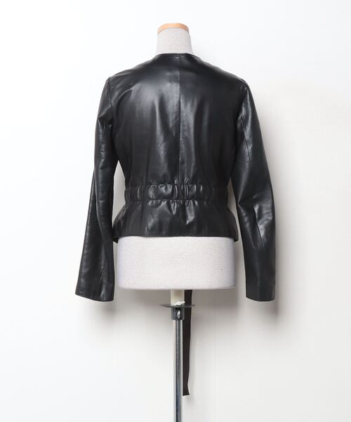 「ASTRAET」 レザーブルゾン 1 ブラック レディース_画像2