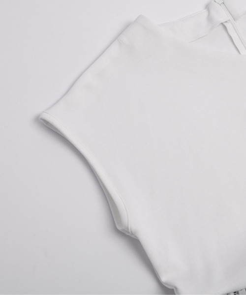 ドットチュールドッキング ペプラムトップス レディース : ZOZOTOWN