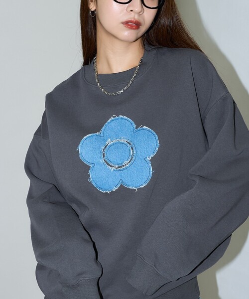 定価以下　マリークワントのスウェット LILY BROWN｜【LILY BROWN×MARY QUANT】ルーズスウェット