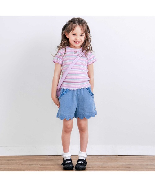 SLAP SLIP（スラップスリップ） tシャツ 無地ボーダーワンポイント