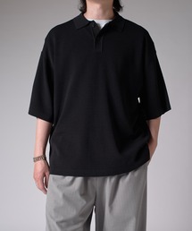 【最終価格】feets別注ULTERIOR24ss春夏用洗える長袖ニットポロ黒3 Lui's ポロシャツ BIGニットポロ メンズ : ZOZOTOWN Yahoo!店