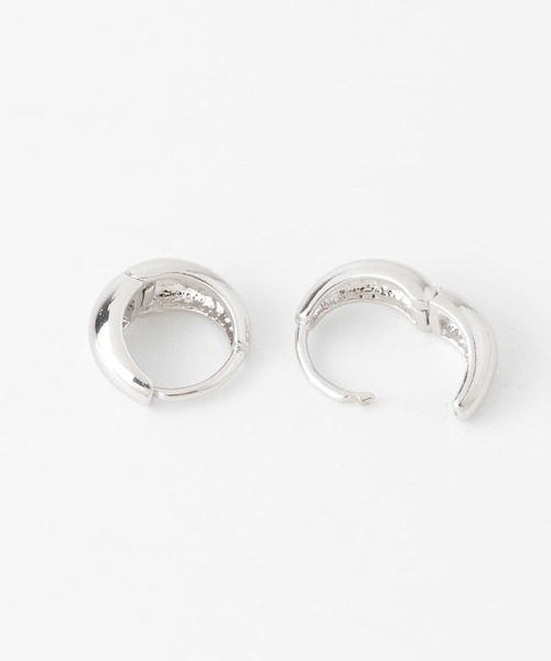 【KAREN MILLEN】ドロップフープ ピアス KAREN MILLEN Ear Cuff Drop Detail Earring in Silver | endource