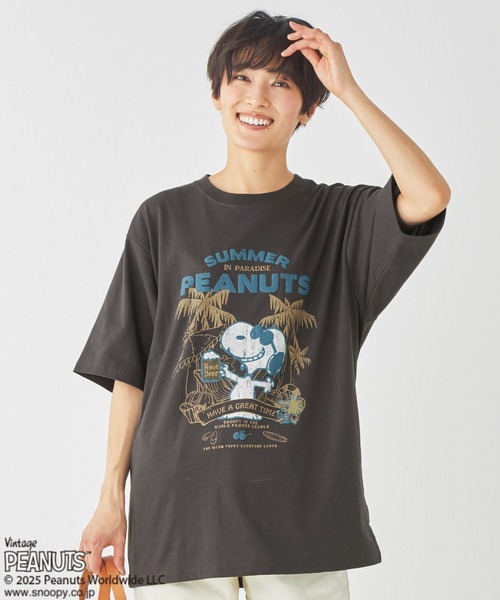 KRIFF MAYER tシャツ 「接触冷感・吸水速乾」スヌーピープリント