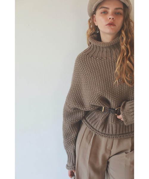 「AMAIL」 長袖ニット FREE モカ レディース_画像4