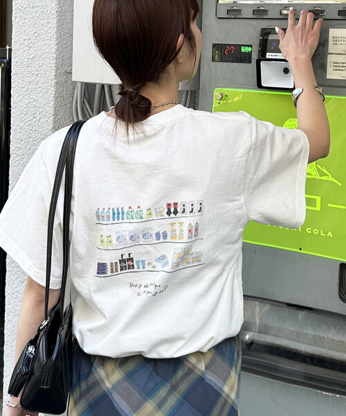 新品♡アナグラムTシャツ♡ユニセックス Discoat tシャツ 「ユニセックス」グローサリーバックプリントT