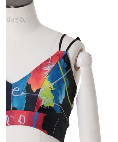 UN3D. 水着 RAKUGAKI ART BRA TOP「セットアップ着用可能