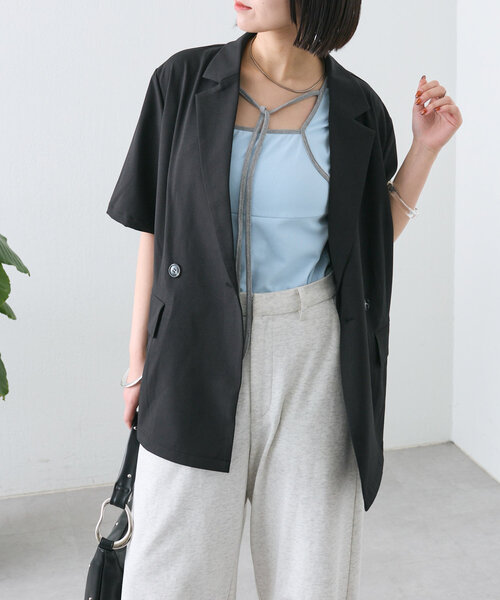 mystic tシャツ 配色チョーカーカットソー レディース