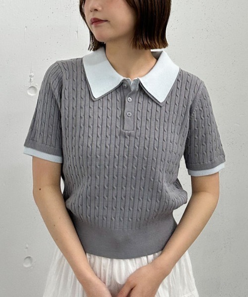 ニット セーター ポインテルポロセーター レディース TOMMY HILFIGER｜ポインテルポロセーター | Rakuten Fashion