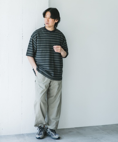 STONE  ショートスリーブ Tシャツ 'Grid'プリント K1S152100016S0093V0029_F.jpg