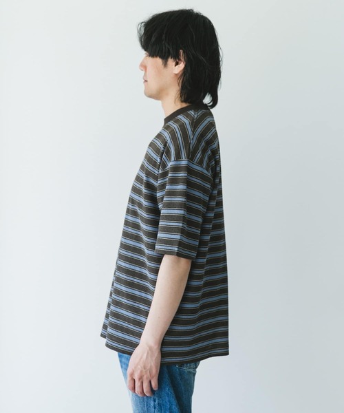 ⑱ボーダーショートスリーブ URBAN RESEARCH DOORS tシャツ プリントボーダーショートスリーブT