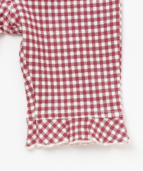 パンツ 「冷感/防汚」7分丈チェックフリルパンツ キッズ 子供服 女の子 | petit main | 06