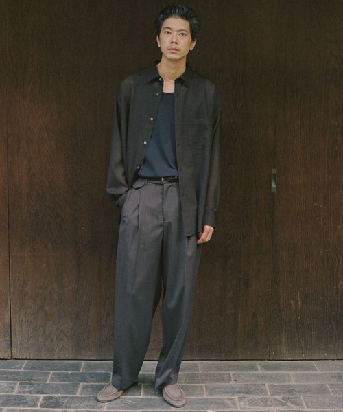 LIDNM リドム SUMMER WOOL SLACKS 24SS [Sサイズ]