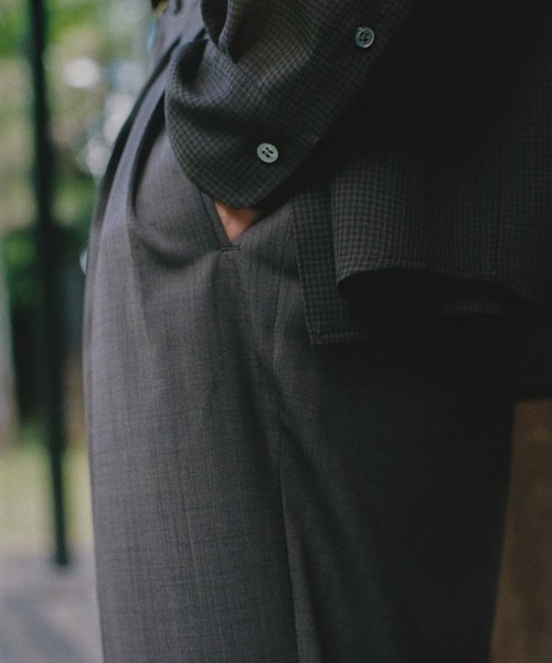 LIDnM スラックス SUMMER WOOL SLACKS メンズ : ZOZOTOWN Yahoo