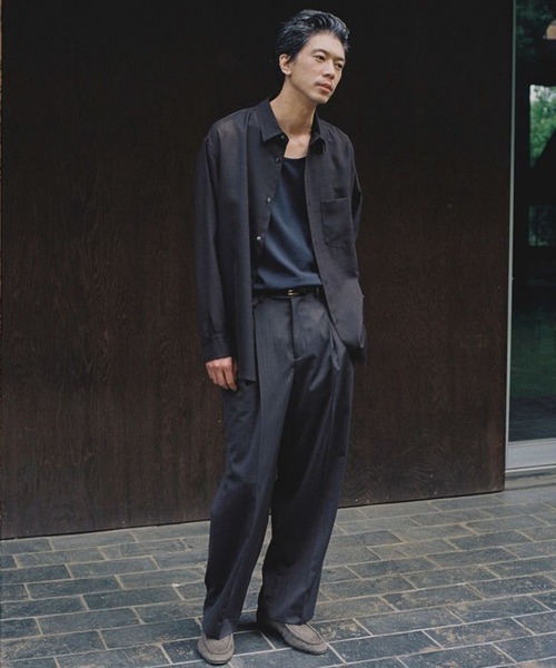 LIDnM スラックス SUMMER WOOL SLACKS メンズ : ZOZOTOWN Yahoo