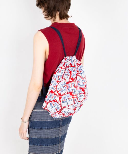 HYSTERIC GLAMOUR ナップサック リュック 赤 ヴィンテージ HYSTERIC GLAMOUR ナップサック リュック 赤 ヴィンテージ