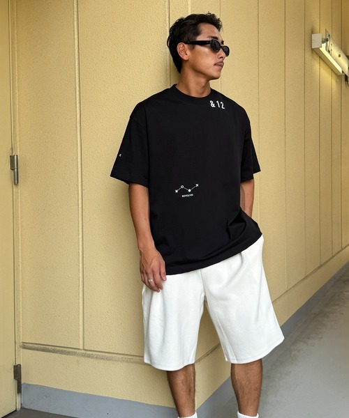 tシャツ Twelve12　＆12刺繍オーバーサイズTシャツ レディース メンズ