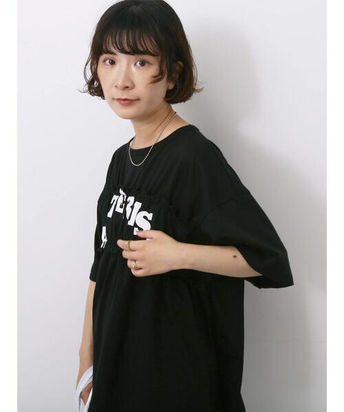 Samansa Mos2 blue（サマンサモスモスブルー） tシャツ 「接触冷感