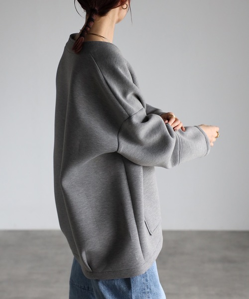 ＆HALF 「noa-ge」ジップアップブルゾン FREE グレー レディース