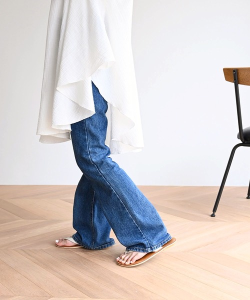「CANAL JEAN」 長袖チュニック 38 ホワイト レディース
