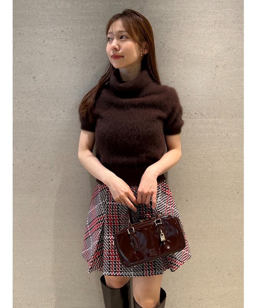 SNIDEL スカート Sustainableロービングチェックミニスカート