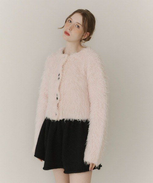 Olu.（オルドット） カーディガン ボリュームロングシャギー