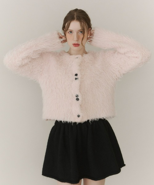 Olu.（オルドット） カーディガン ボリュームロングシャギー