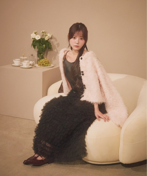 Olu.（オルドット） カーディガン ボリュームロングシャギー