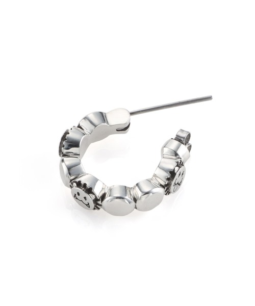 LION HEART ピアス “LEO”クロッシングピアス（バブル）/シルバー
