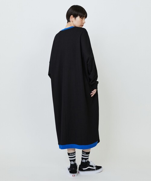 【美品】フラボア フラードワンピース コットン ネイビー FRAPBOIS（フラボア） ワンピース スウェットワンピ : ZOZOTOWN Yahoo
