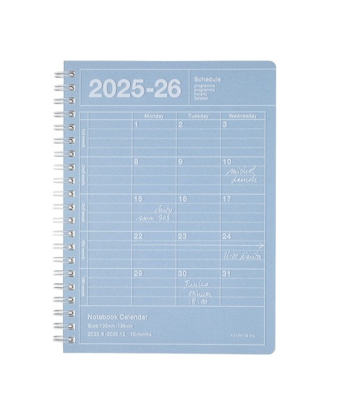 MARK'S（マークス） 手帳 手帳 2026 スケジュール帳 2025年9月始まり