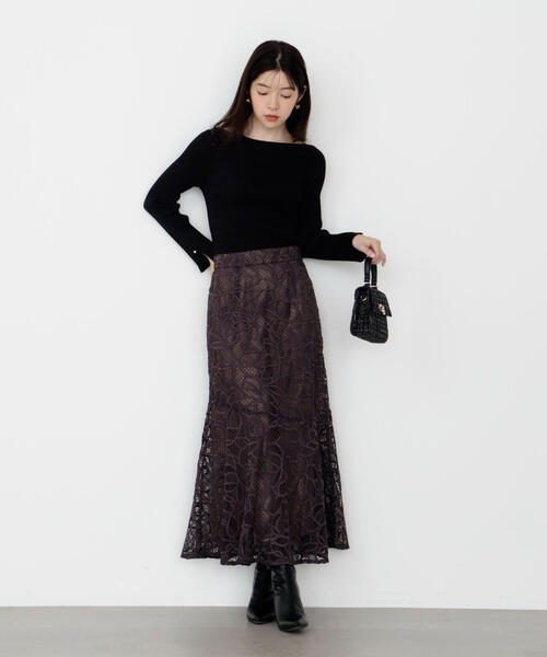 プロポーション ボディドレッシング ケミカルレースマーメイドスカート PROPORTION BODY DRESSING（プロポーションボディドレッシング