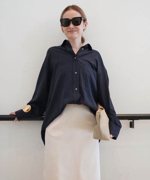 Deuxieme Classe ブラウス シャツ *Cotton Sheer Wash