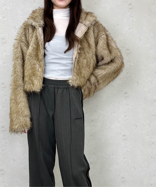 Per sist ence（パーシエンス） ブルゾン アウター フェイクファー