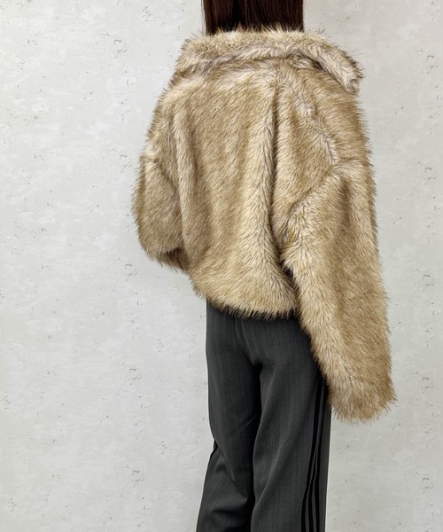 Per sist ence（パーシエンス） ブルゾン アウター フェイクファー