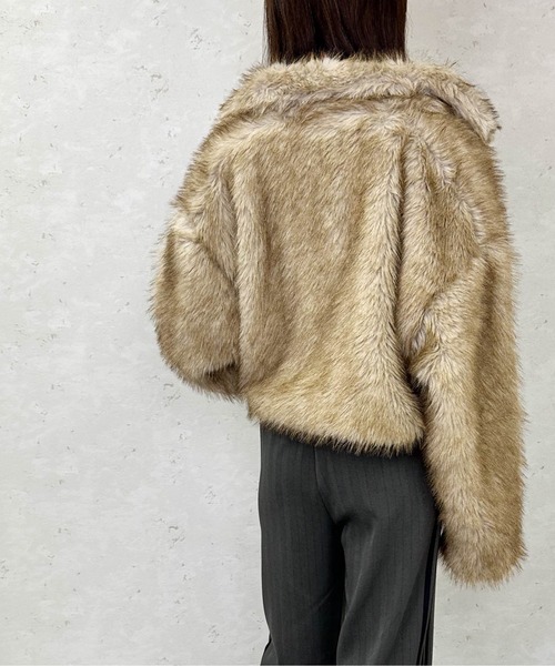 Per sist ence（パーシエンス） ブルゾン アウター フェイクファー