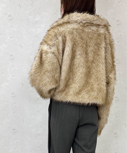 Per sist ence（パーシエンス） ブルゾン アウター フェイクファー