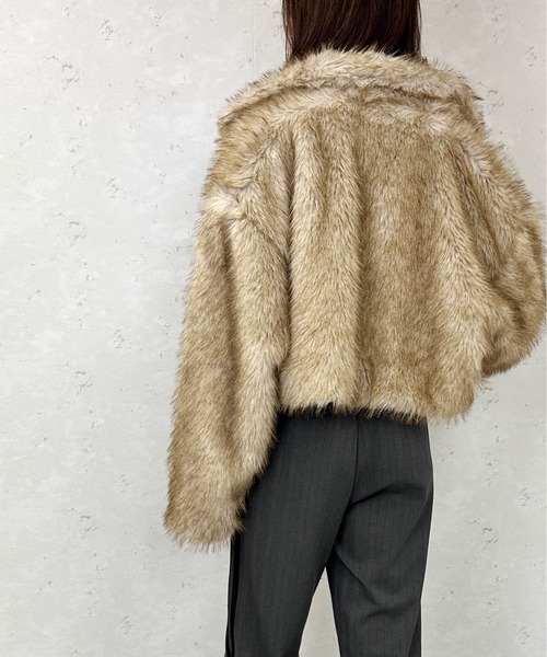 Per sist ence（パーシエンス） ブルゾン アウター フェイクファー