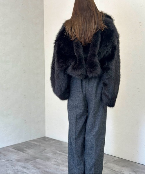 Per sist ence（パーシエンス） ブルゾン アウター フェイクファー